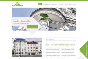 Darstellung der Homepage des Vermieters Julius Ewald Schmitt