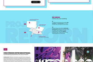 Vorschau der Landingpage  des Kunst und Architektur Projektes reBORN 111.